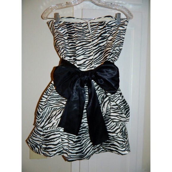 Zebra Print Prom/Semi-Formal Dress