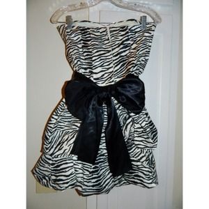 Zebra Print Prom/Semi-Formal Dress