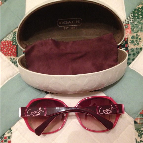 Coach pink purple sunglasses - Picture 2 of 2
