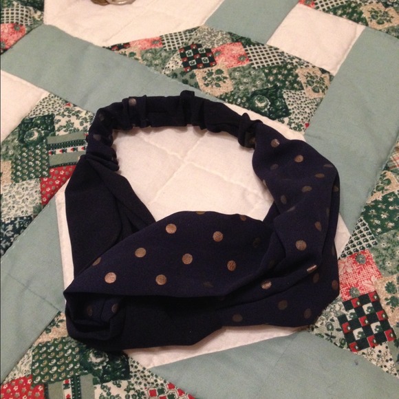 Hair bandeau blue gold poco dot