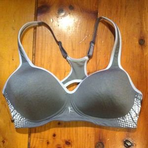 Gray sports Bra