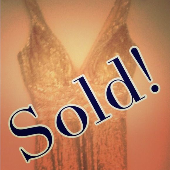 Basix II gold Sequin Dress