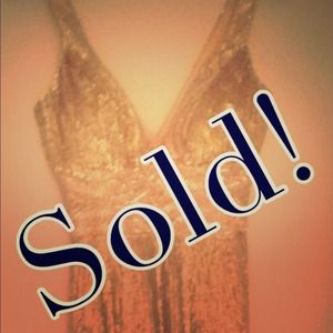 Basix II gold Sequin Dress