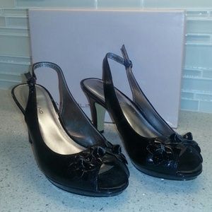 Peep Toe Sling Back Pumps