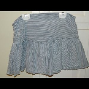 Old Navy Blue and White Flouncy Summer Skirt