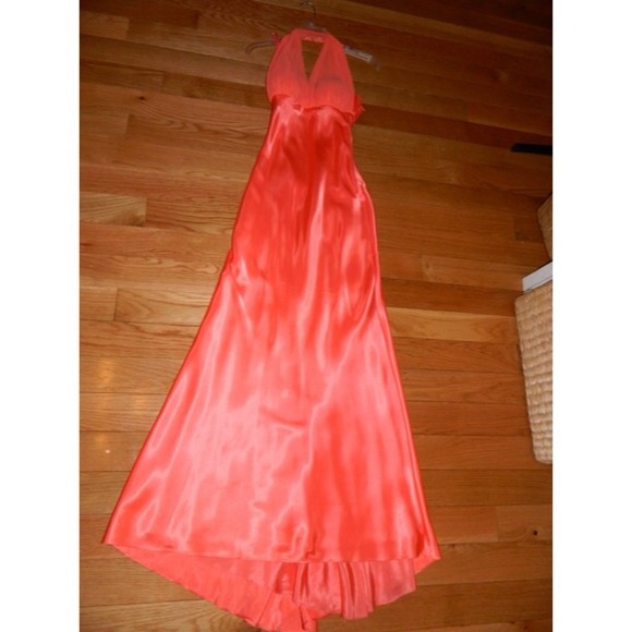 Cache Peach Orange Formal/Prom Dress