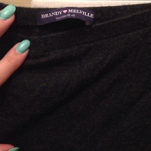 Brandy Melville dark grey maxi skirt! 😻