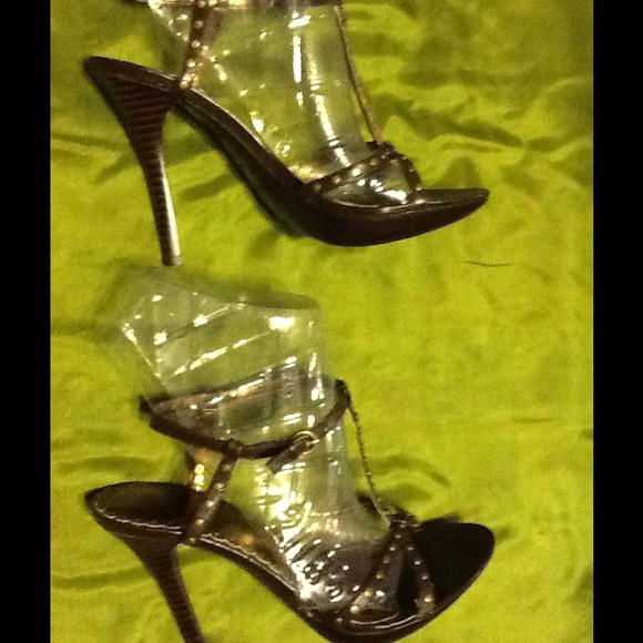 Bebe,s Brown Studded Leather Sandal SZ 6B.  $55 - Picture 2 of 4
