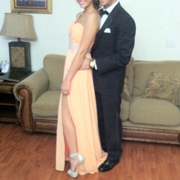 Peach Prom Dress - Picture 3 of 3
