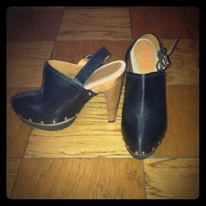 High heeled clog/booties