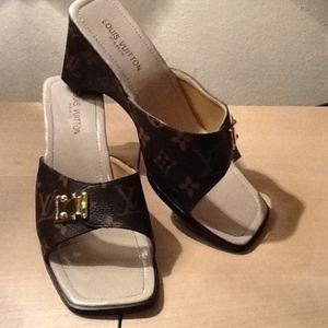 Louis Vuitton monogram mules