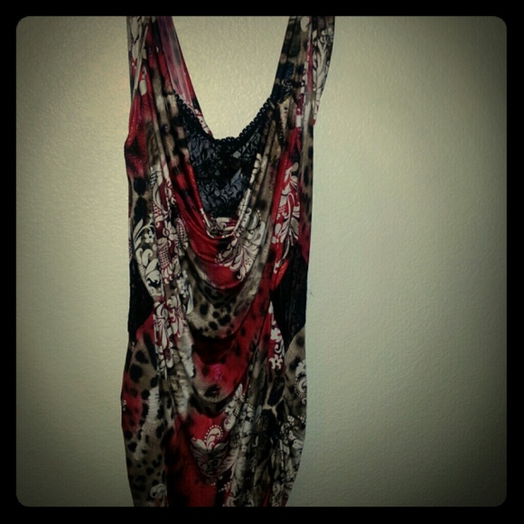 Really pretty, slinky print dress