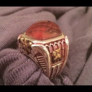 $✂️✂️Red Agate Ring by Alan K. $✂️✂️ Beautiful!!