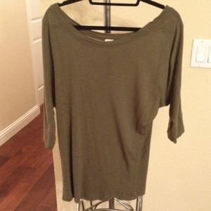 Half sleeve olive shirt