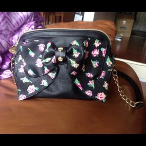 Betsey Johnson Bow Nanza Satchel Bag Purse