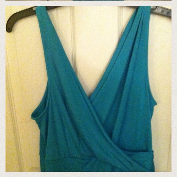 JLO TEAL GREEN DRESS SIZE LARGE - Picture 4 of 4