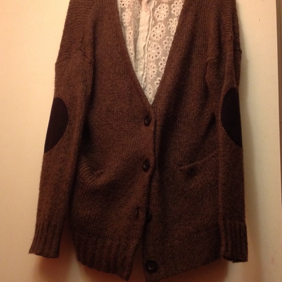💕Elbow padded knit over size Cardigan💕 - Picture 2 of 4