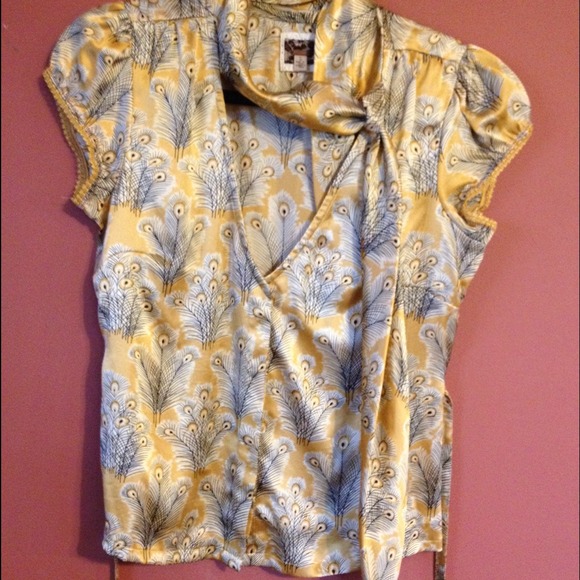 free people silk top - Picture 1 of 1