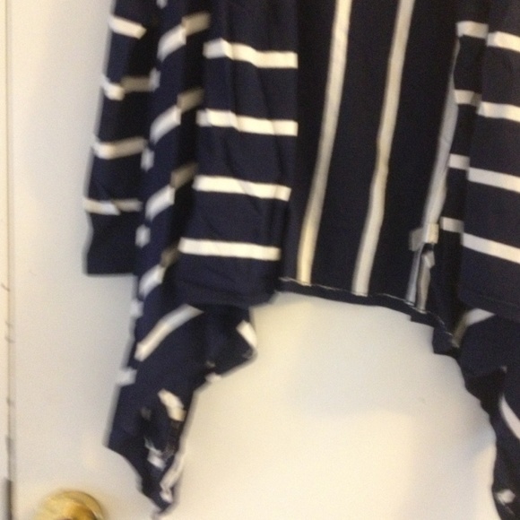 Boston proper Stripe Drapery Cardigan - Picture 3 of 4