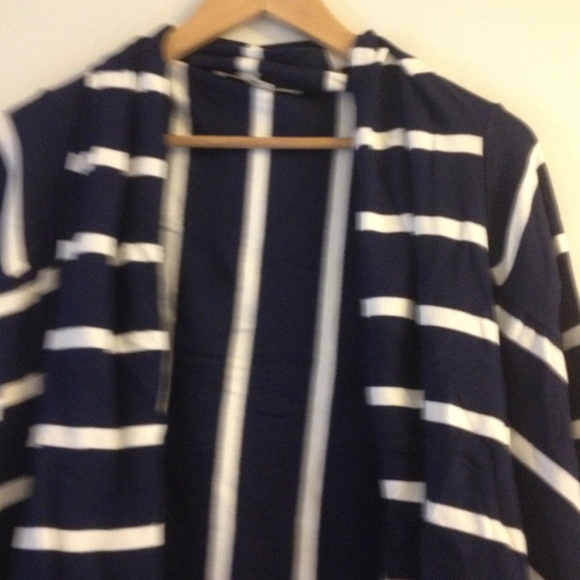 Boston proper Stripe Drapery Cardigan - Picture 4 of 4
