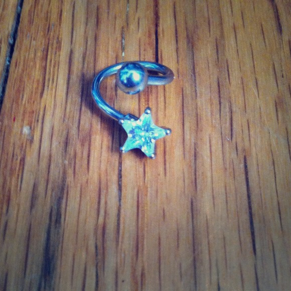 Star circle navel ring