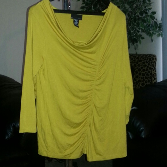Large mustard yellow top