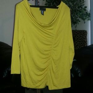Large mustard yellow top