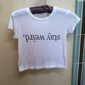 Brandy melville stay weird top