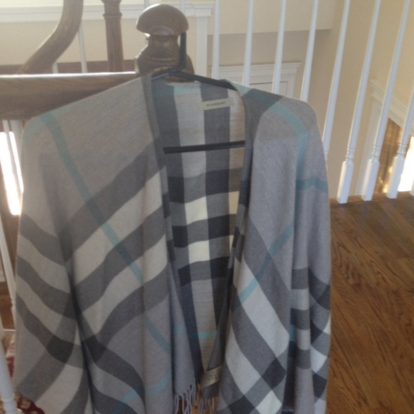 Burberry rain boots and poncho