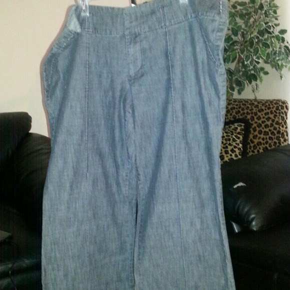 Plus size 22 wide leg jeans