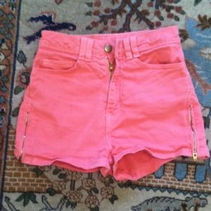 American apparel high waisted zipper shorts