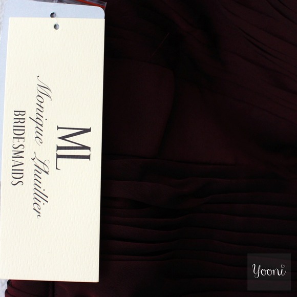 Monique Lhuillier Ruched Chiffon Strapless Dress - Picture 3 of 4