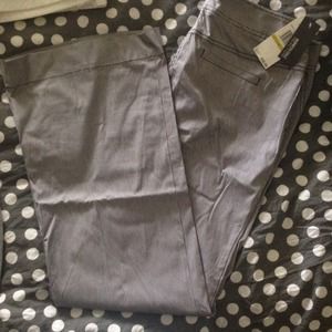 Wide Legged Pinstriped Pants