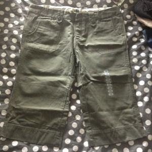 Olive Green Capri Pants