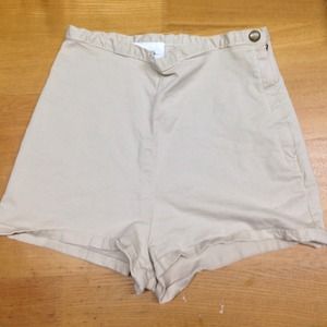 ❌SOLD❌High waisted denim tap short in khaki