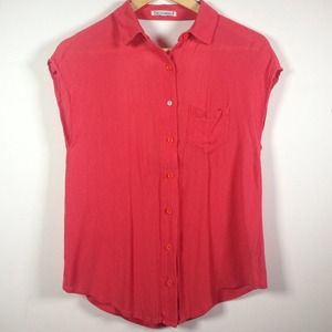 Breezy Salmon Colored Top w/ Open-Back Detail