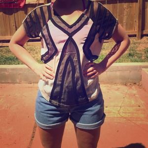 Sparkle & Fade Dress Blouse