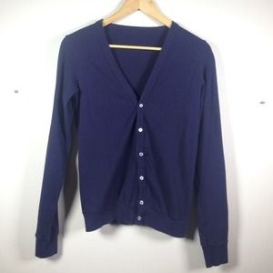 American Apparel Navy Summer Cardigan