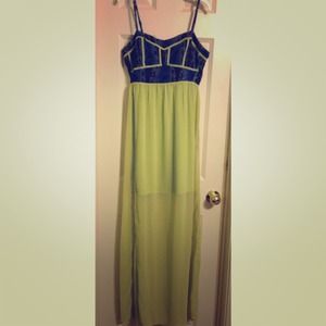 Animal print maxi dress