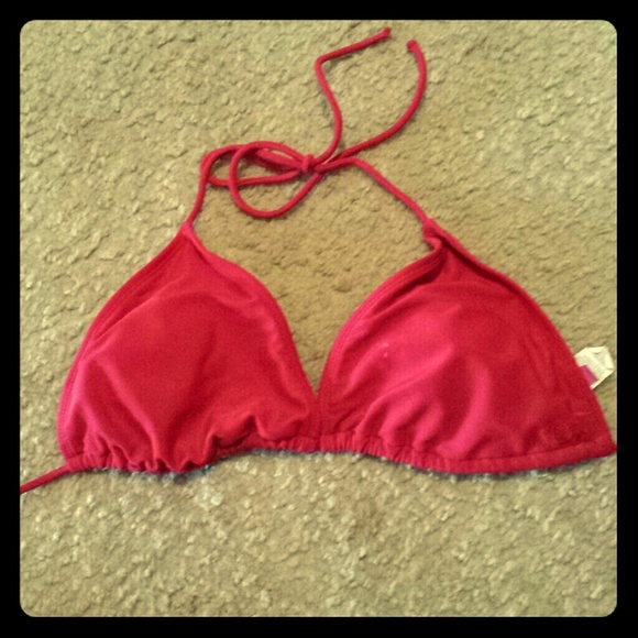 Red bikini top