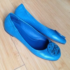Tory Burch Shoes - Tory Burch Turquoise Flats🔹Reduced Price! Tory Burch Shoes - Tory Burch Turquoise Flats🔹Reduced Price!