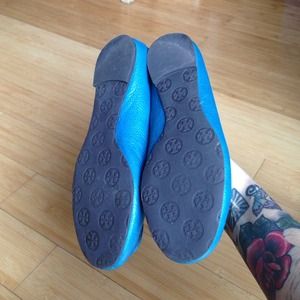 Tory Burch Shoes - Tory Burch Turquoise Flats🔹Reduced Price! Tory Burch Shoes - Tory Burch Turquoise Flats🔹Reduced Price!