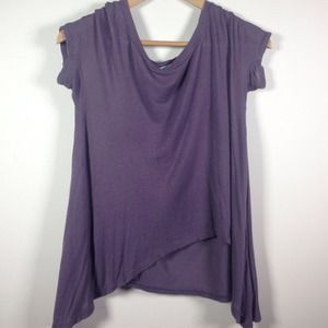 Urban Outfitters Purple Lightweight Drape Tee