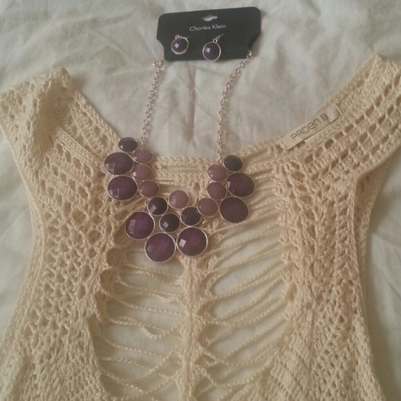 Chic ivory crochet dress