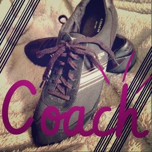 Coach Mae Suede/Canvas Shoes