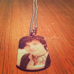 One Direction Harry Styles Dog tag Necklace
