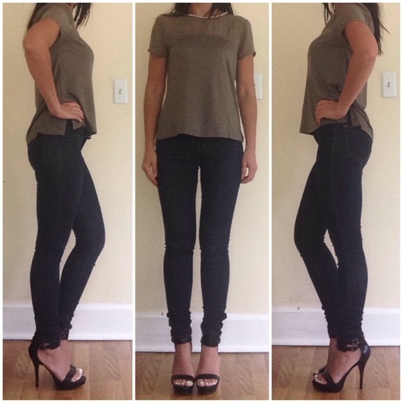 H&M Tops - H&M rhinestone embellished blouse S