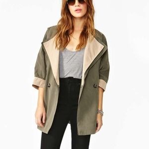 Two tone anorak jacket