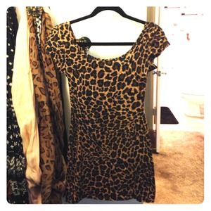 Cheetah print dress
