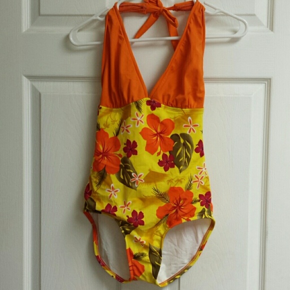 Floral bathing suit